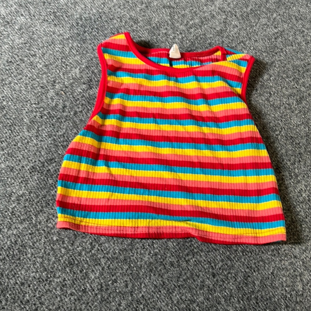 Sherbet colored crops tank women’s size xs Shien